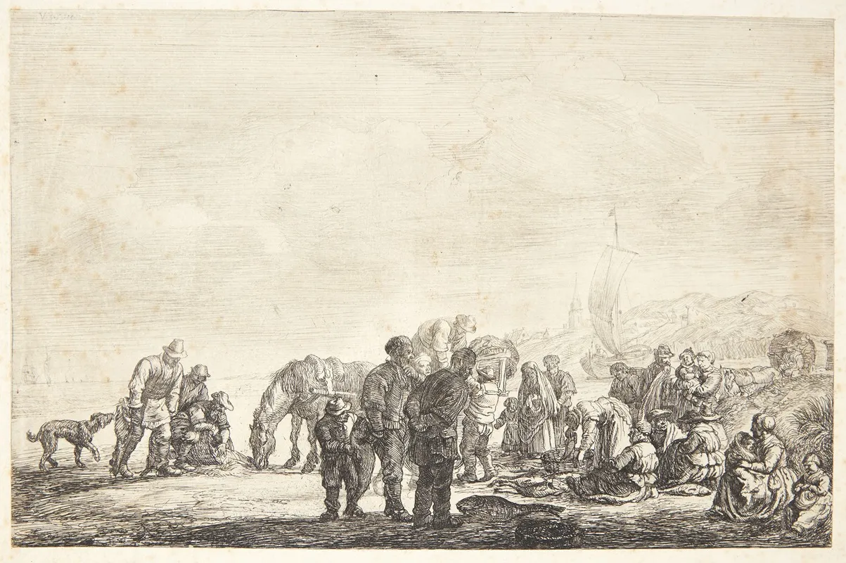 Fiskere Pa Stranden 2