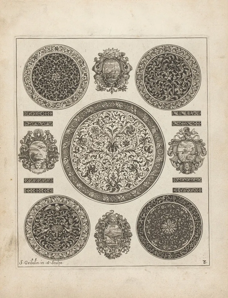 Five Circular Ornaments And The Four Elements In Coats Of Arms
