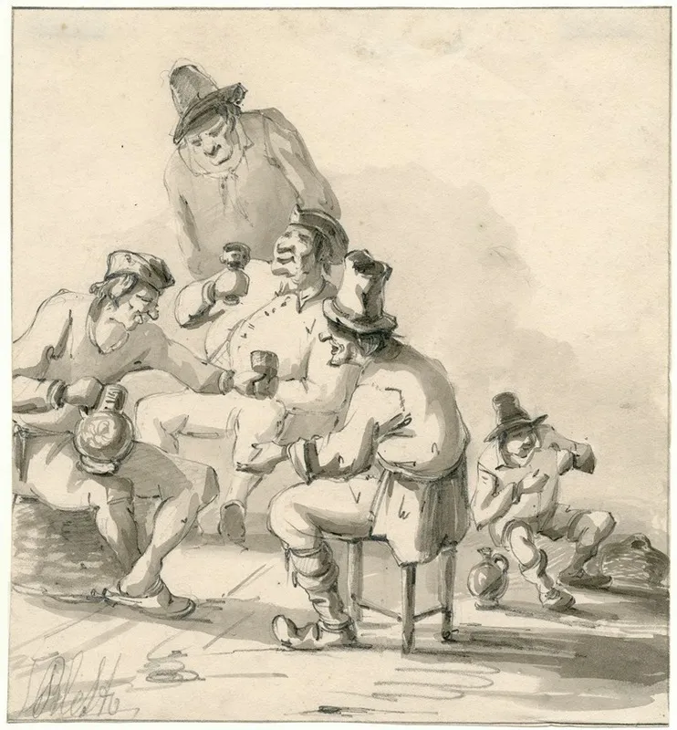 Five Drinking Men