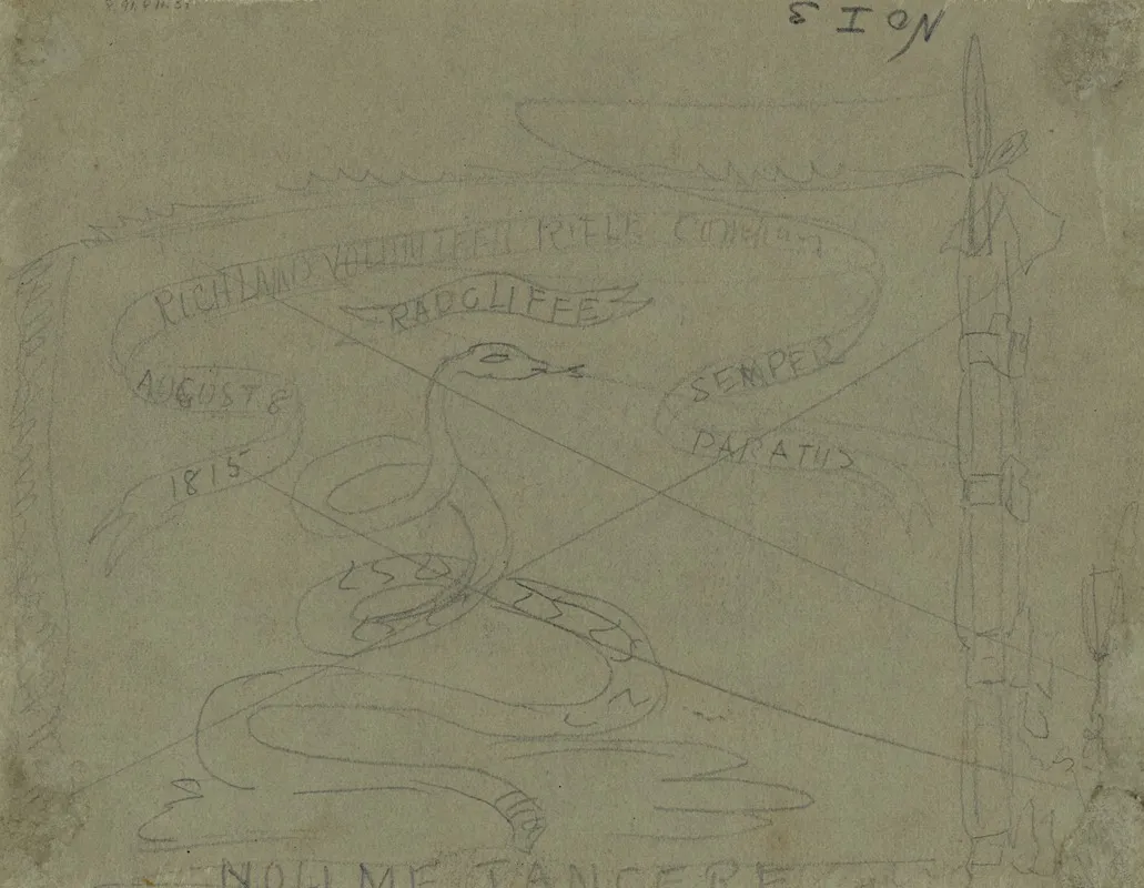 Flag Of The Richland Volunteer Rifle Company