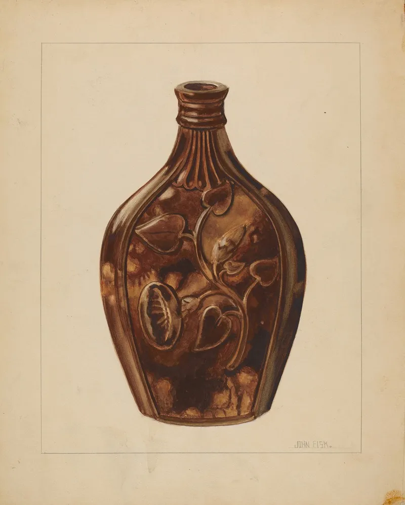 Flask 36 by John Fisk - Canvas Print