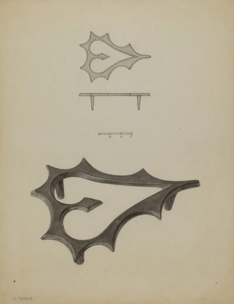 Flat Iron Holder 2 by Benjamin Resnick - Canvas Print