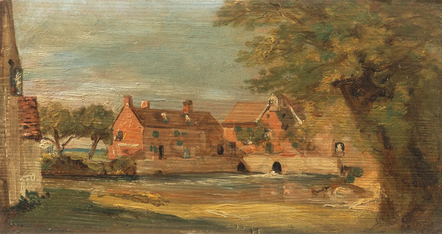 Flatford Mill 2 by John Constable - Canvas Print