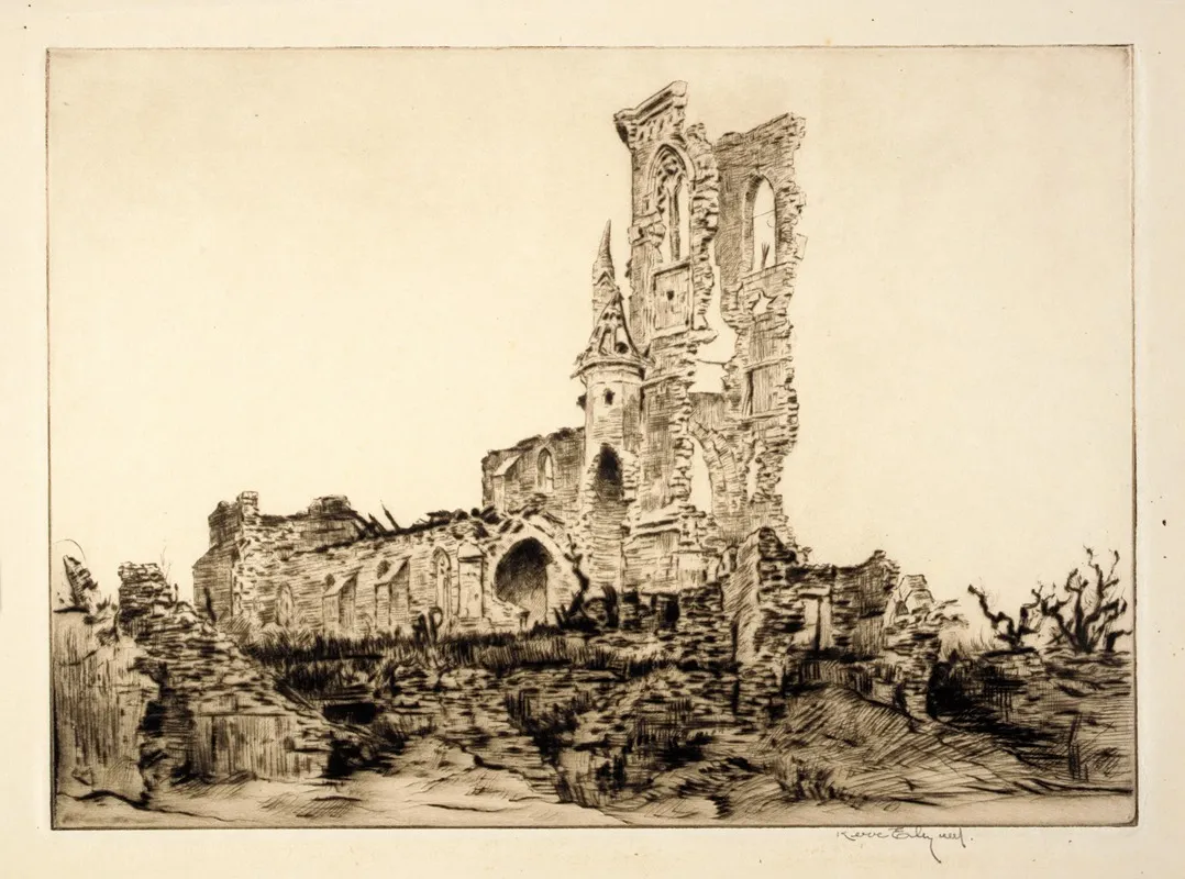 Fleurie Church by Kerr Eby - Canvas Print