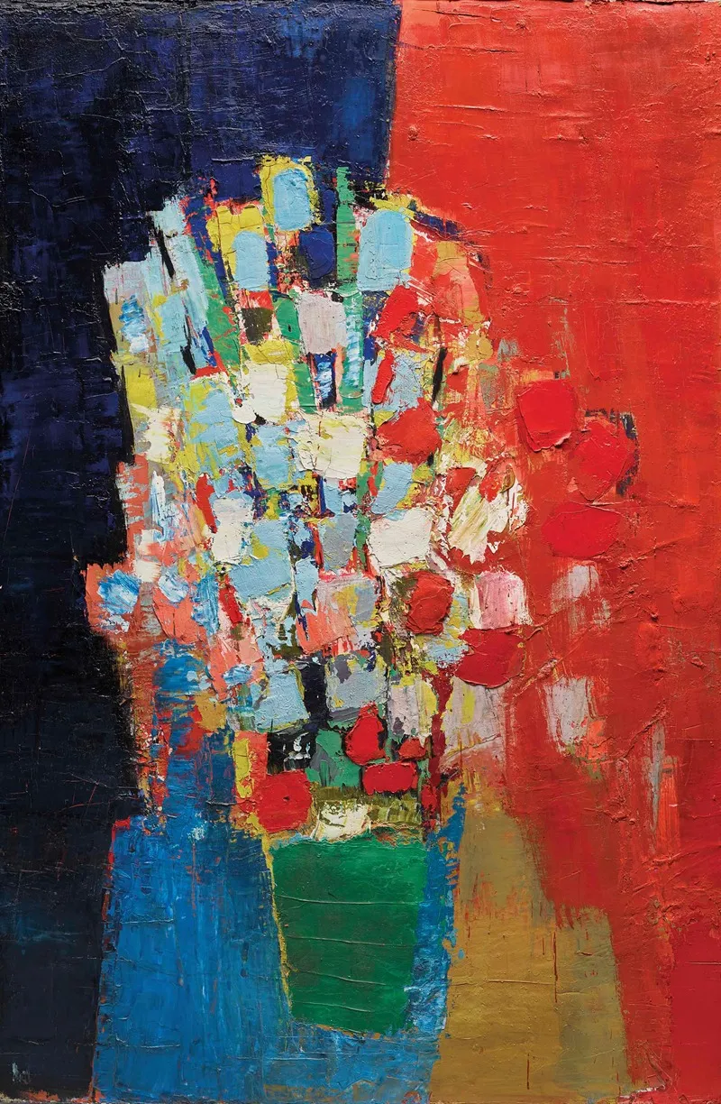 Fleurs 19 by Nicolas De Staël - Canvas Print