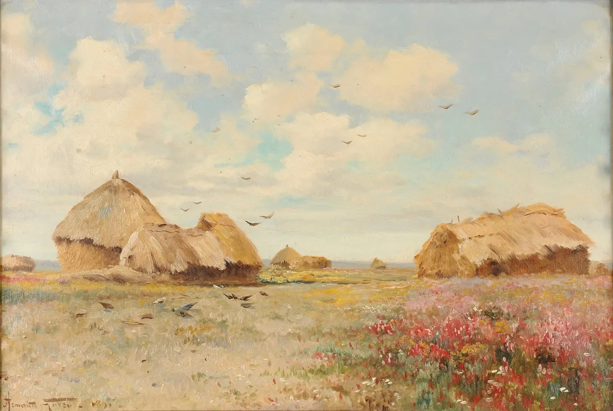 Fleurs A Orainville by Armand Guéry - Canvas Print