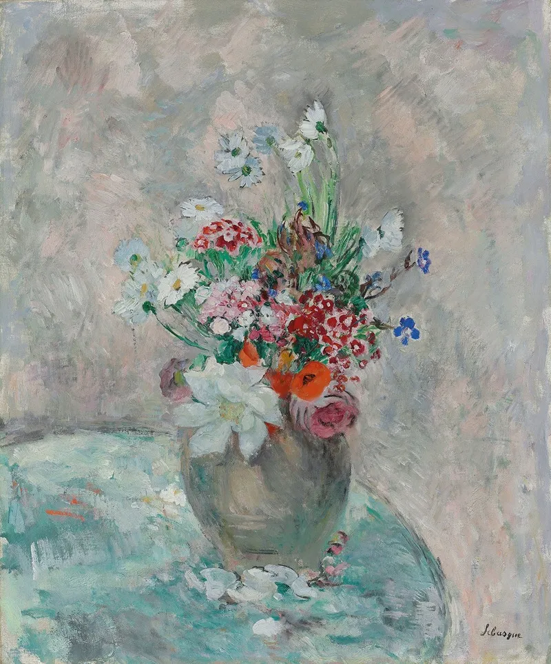 Fleurs Dans Un Vase 5 by Henri Lebasque - Canvas Print