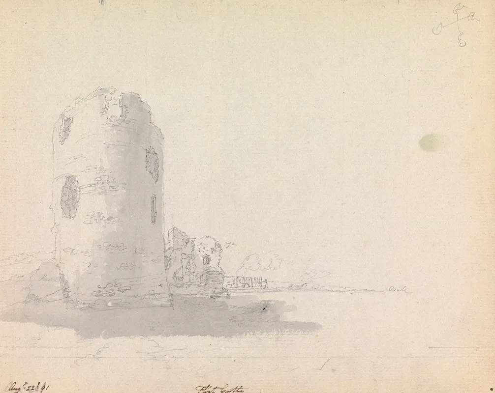 Flint Castle Wales by James Moore - Canvas Print