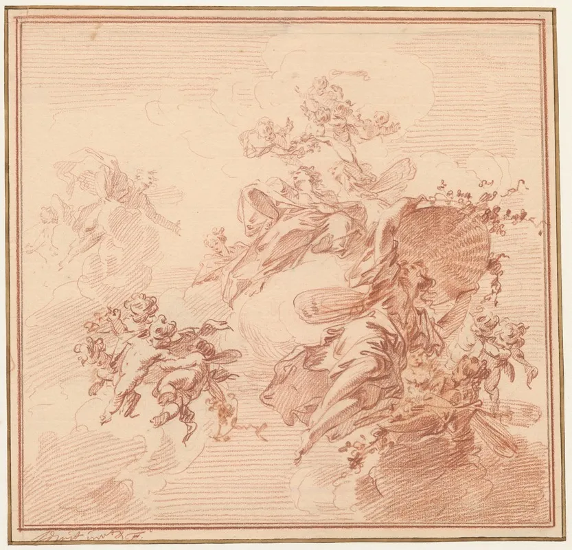 Flora And Zephyr 9 by Jacob de Wit - Canvas Print