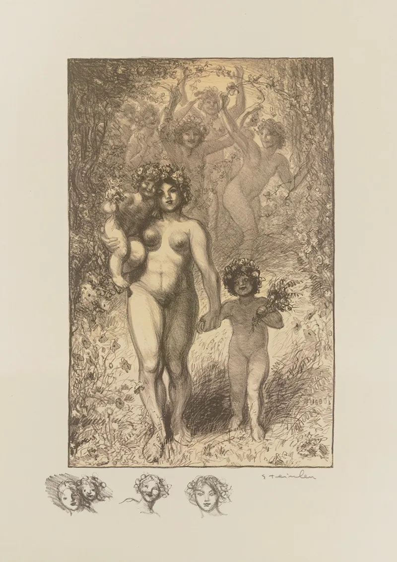 Floreal 4 by Théophile Alexandre Steinlen - Canvas Print
