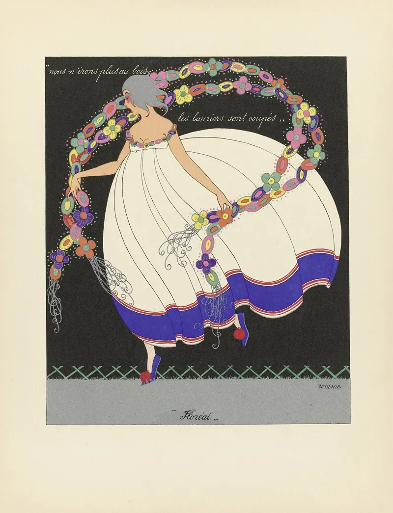 Floreal 6 by Marthe Romme - Canvas Print