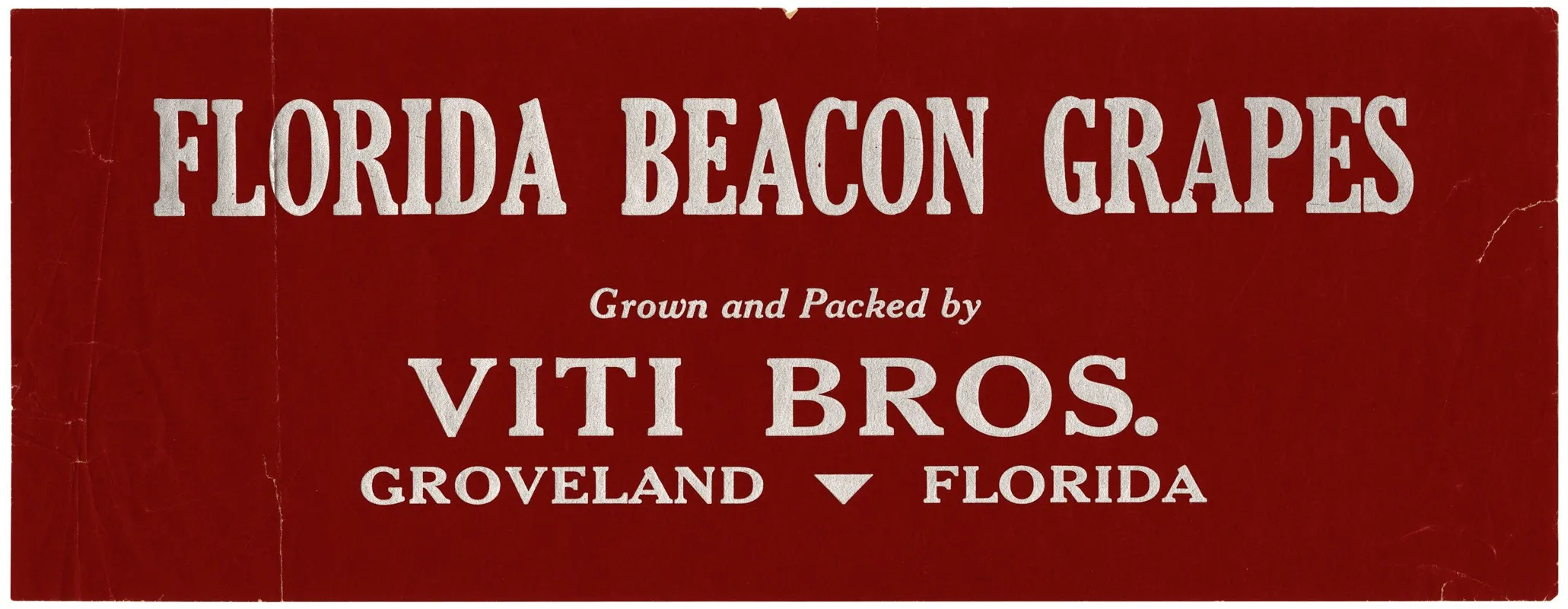 Florida Beacon Grapes Label