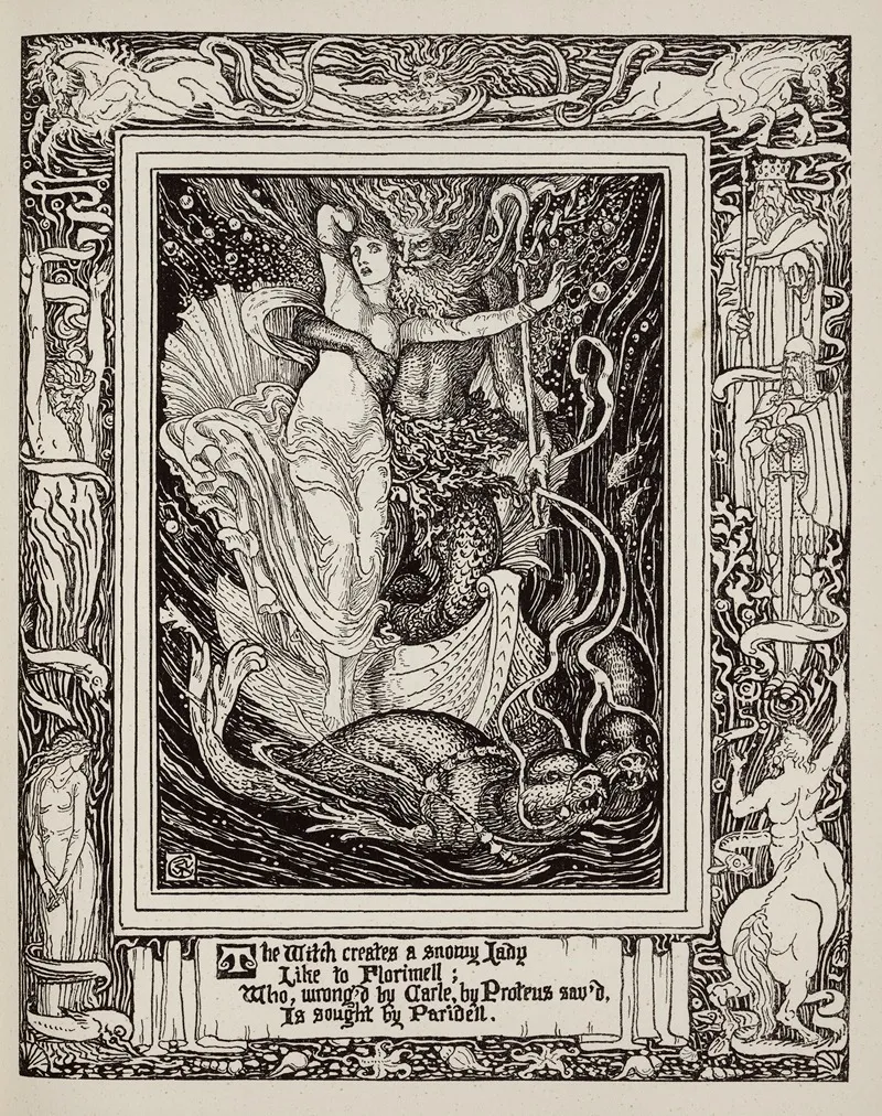 Florimell Saved By Proteus
