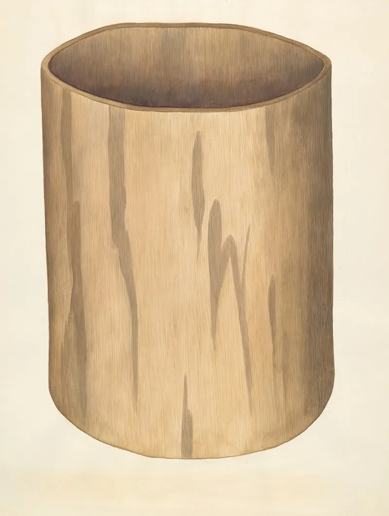 Flour Barrel 2 by Wilbur M Rice - Canvas Print