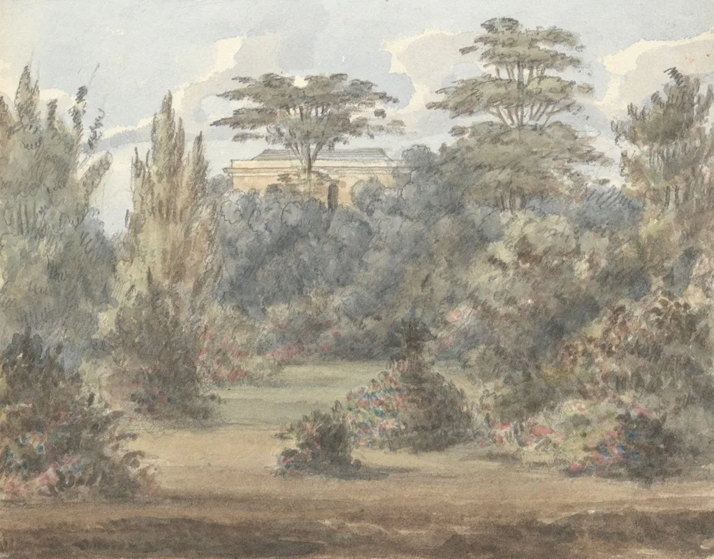 Flower Garden Wanstead Grove by Anne Rushout - Canvas Print