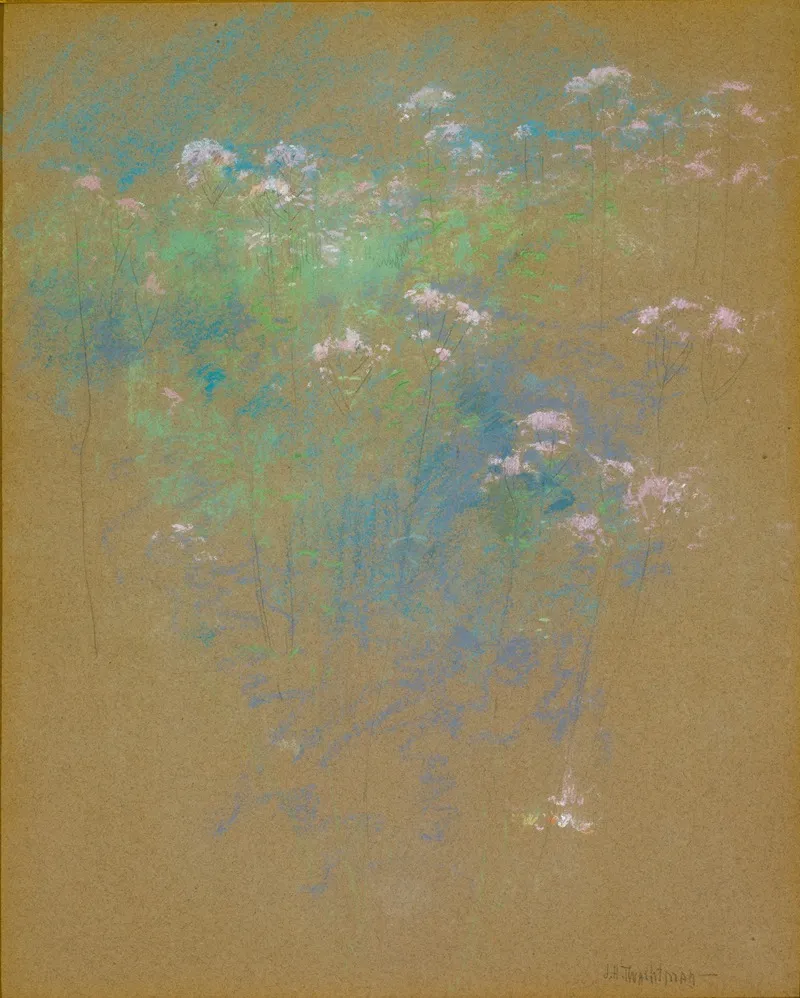 Flowers 10 by John Henry Twachtman - Canvas Print