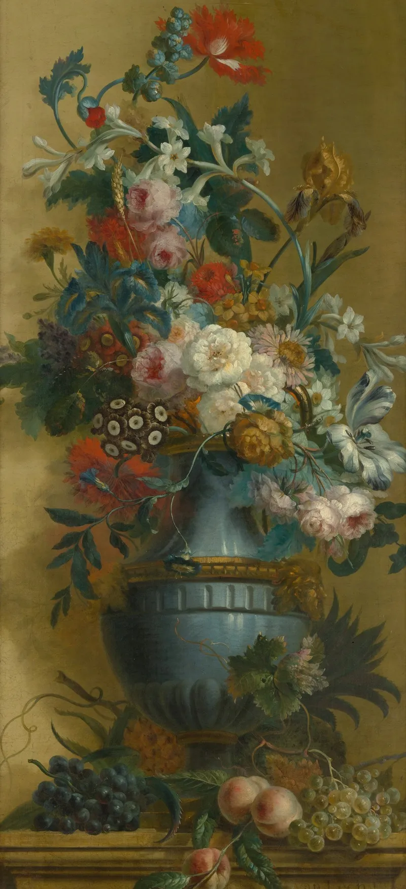 Flowers In A Blue Vase 3