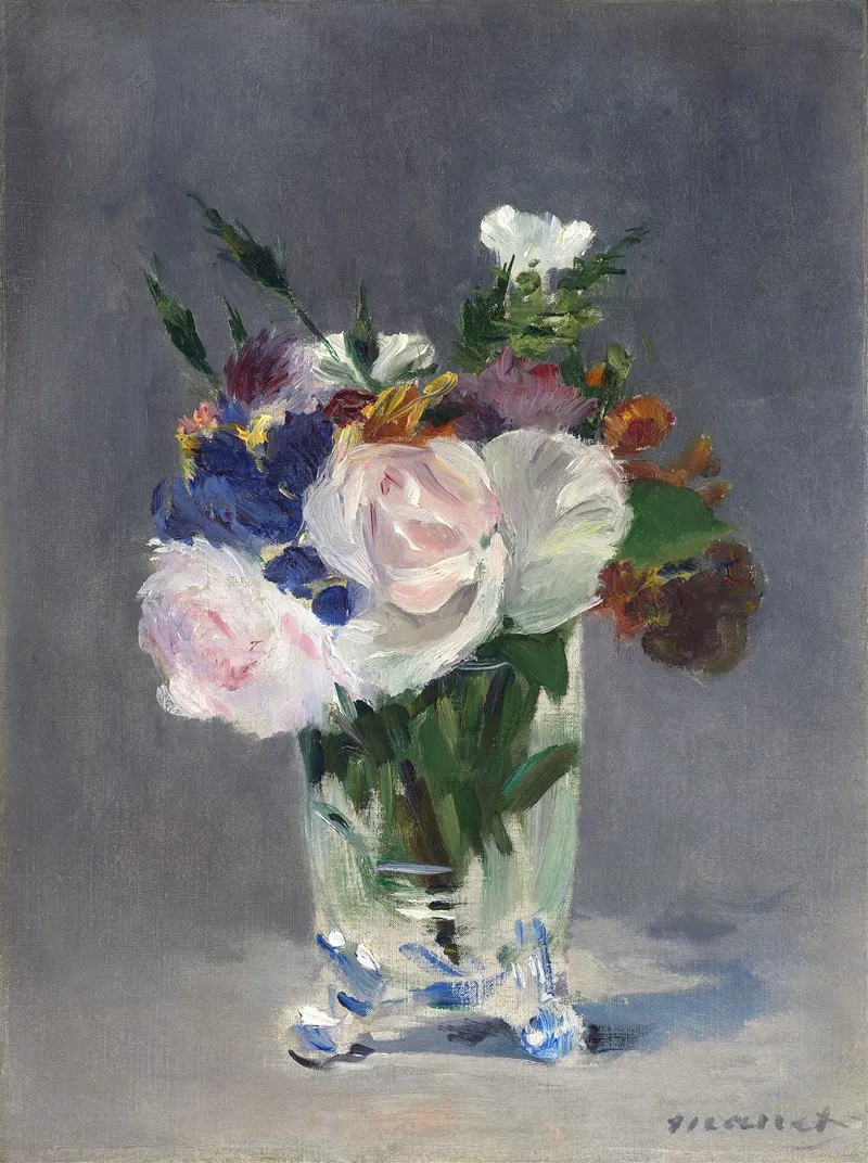Flowers In A Crystal Vase