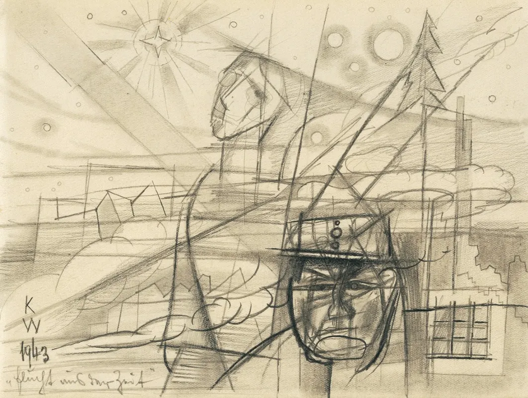 Flucht Aus Der Zeit by Karl Wiener - Canvas Print