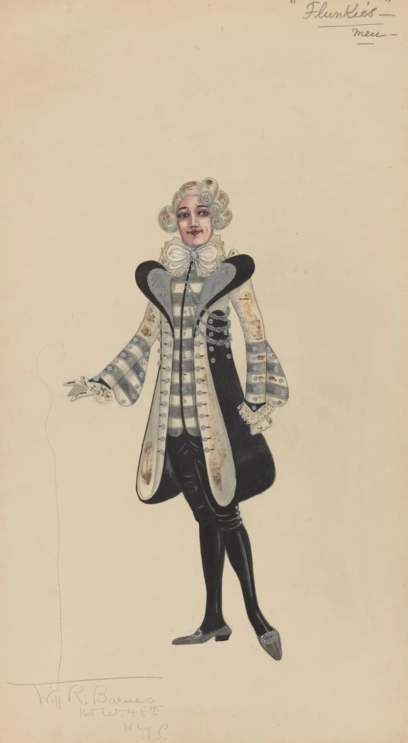 Flunkies by Will R. Barnes - Canvas Print