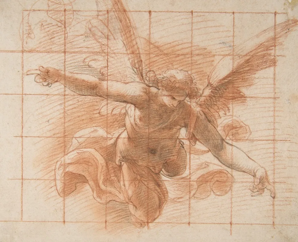 Flying Angel by Cristoforo Roncalli - Canvas Print