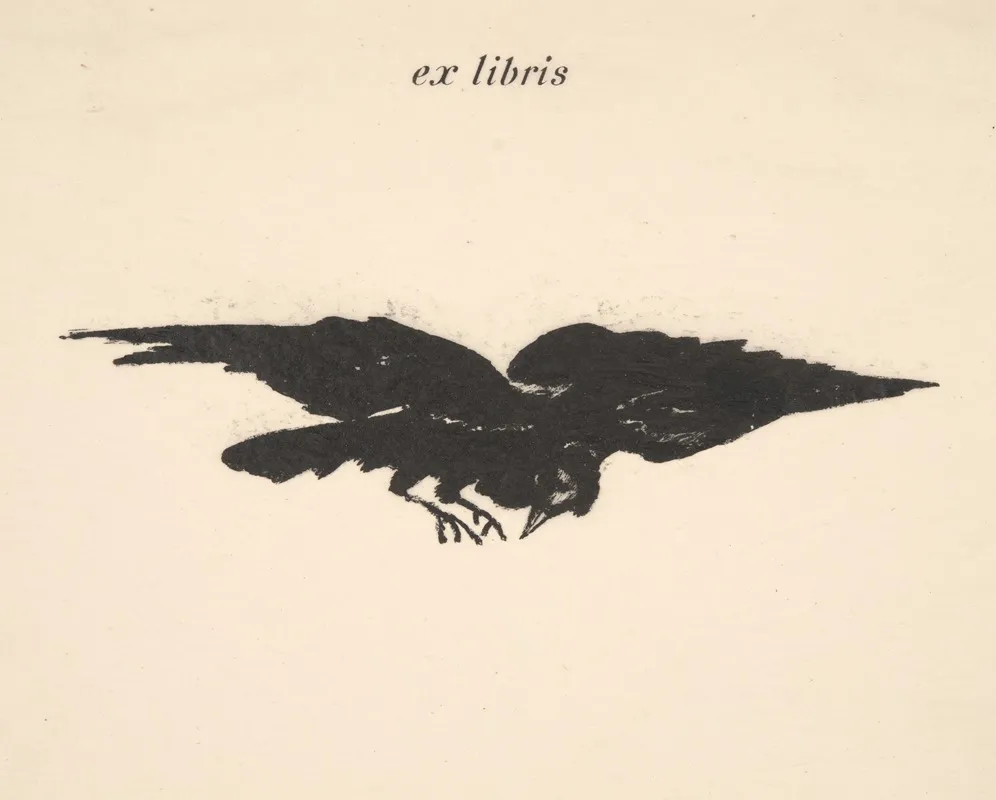 Flying Raven Ex Libris