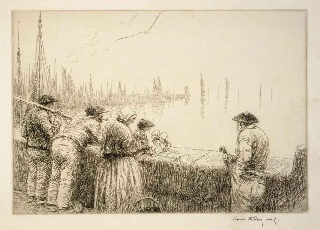 Foggy Morning Brittany by Kerr Eby - Canvas Print