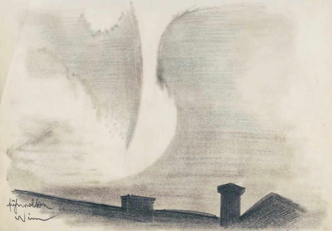 Fohnwolke by Karl Wiener - Canvas Print