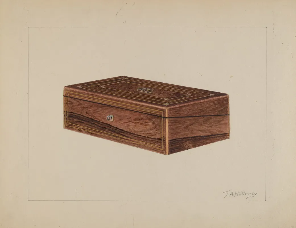 Folding Desk by Thomas Holloway - Canvas Print