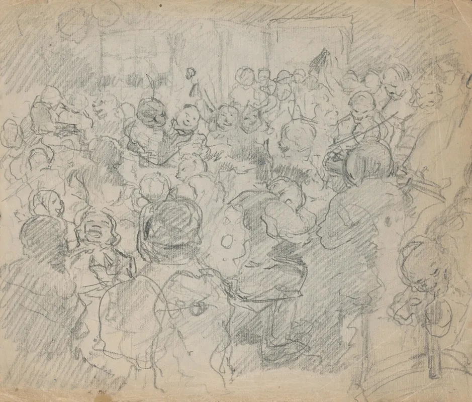 Folk Festival by Gustáv Mallý - Canvas Print