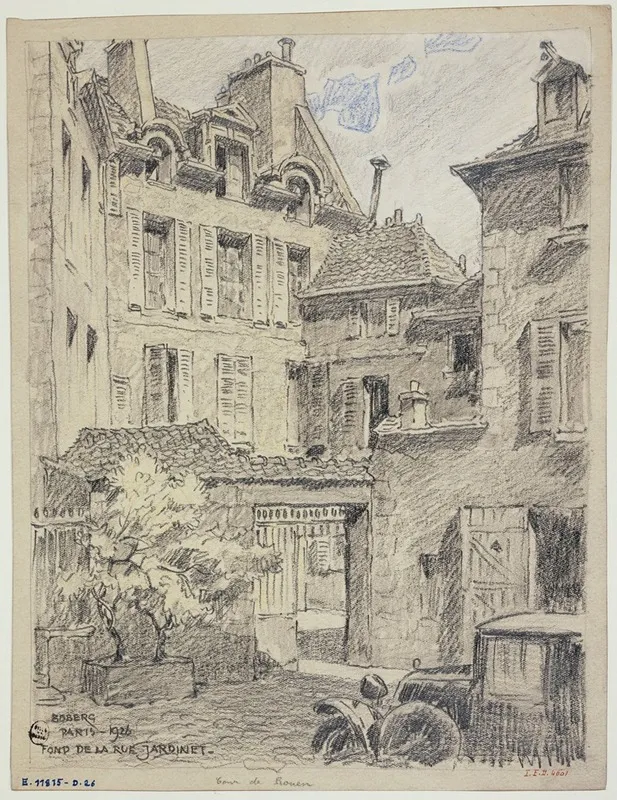 Fond De La Rue Du Jardinet