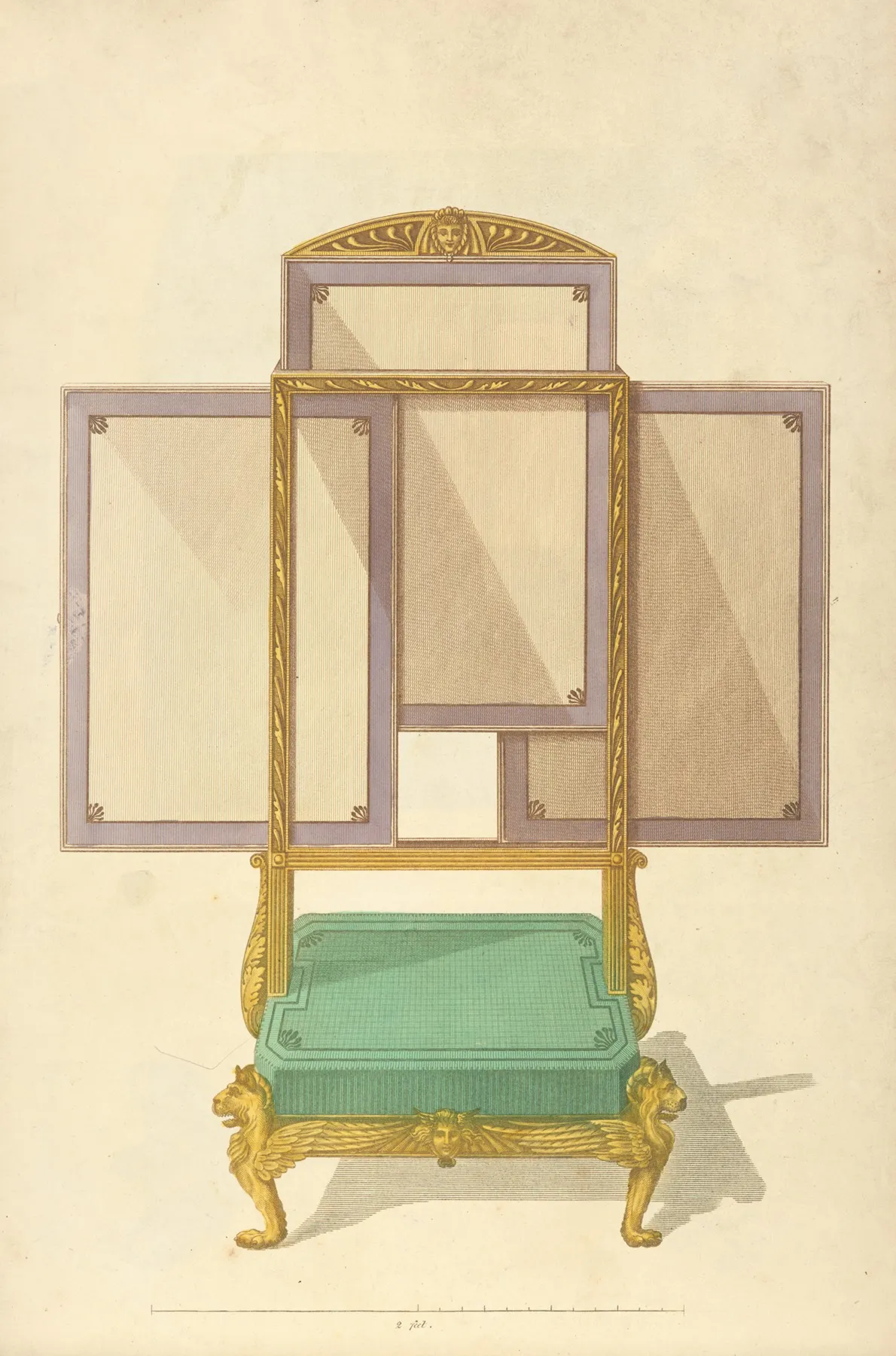 Foot Stool Firescreen