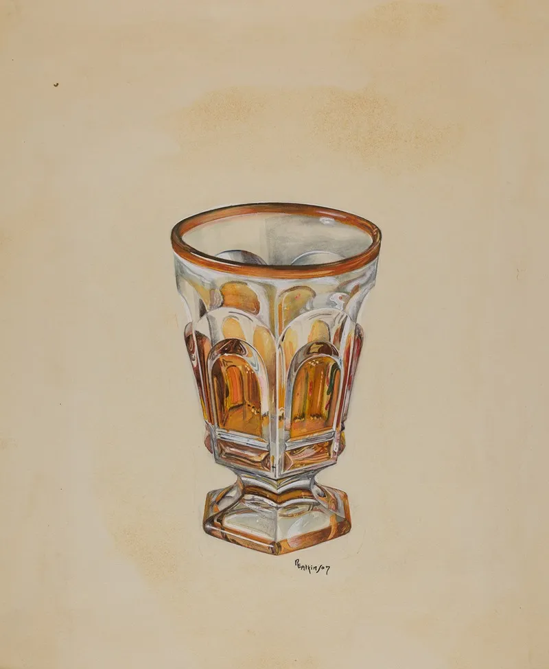 Footed Tumbler by Ralph Atkinson - Canvas Print
