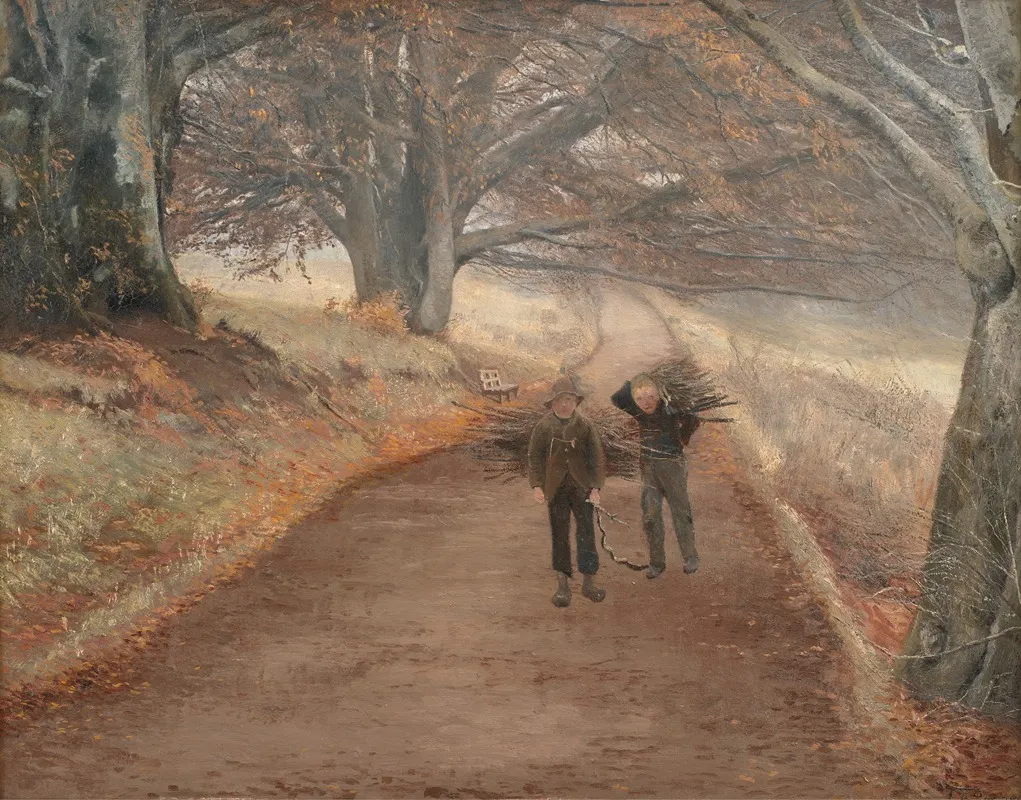 Footpath Near Herlufsholm Zealand by Laurits Andersen Ring - Canvas Print