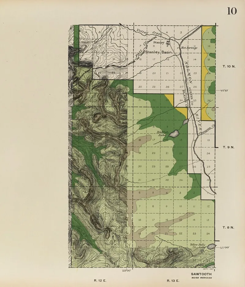 Forest Atlas Of The National Forests Of The United States Pl 10 by Gifford Pinchot - Canvas Print