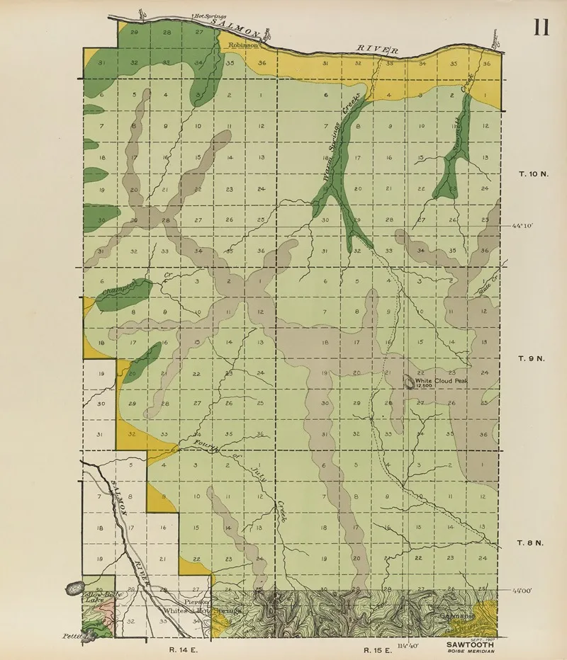 Forest Atlas Of The National Forests Of The United States Pl 11 by Gifford Pinchot - Canvas Print