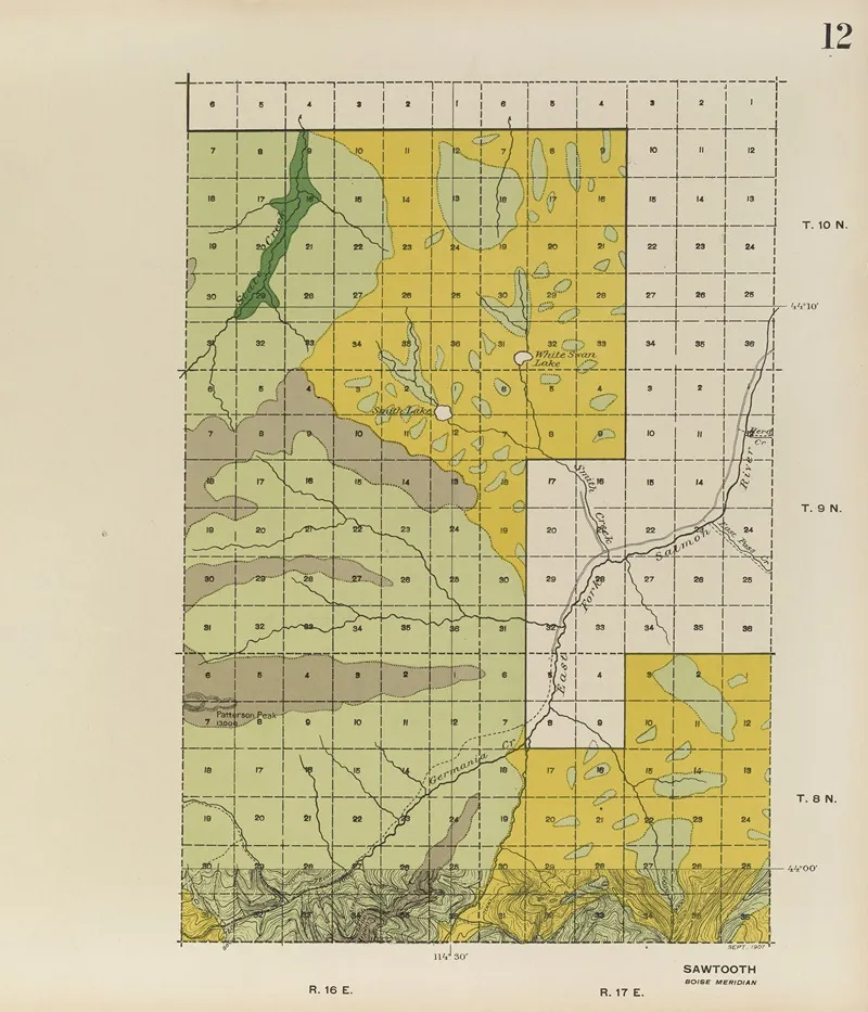 Forest Atlas Of The National Forests Of The United States Pl 12 by Gifford Pinchot - Canvas Print