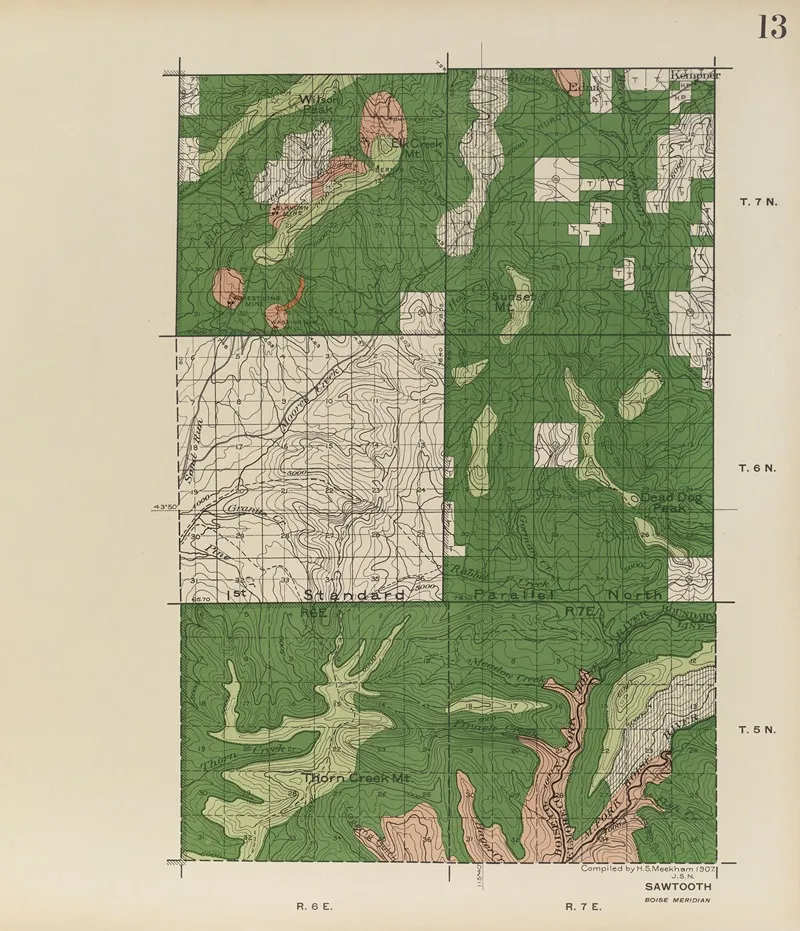 Forest Atlas Of The National Forests Of The United States Pl 13 by Gifford Pinchot - Canvas Print