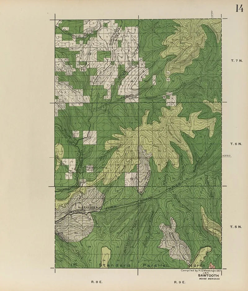 Forest Atlas Of The National Forests Of The United States Pl 14 by Gifford Pinchot - Canvas Print