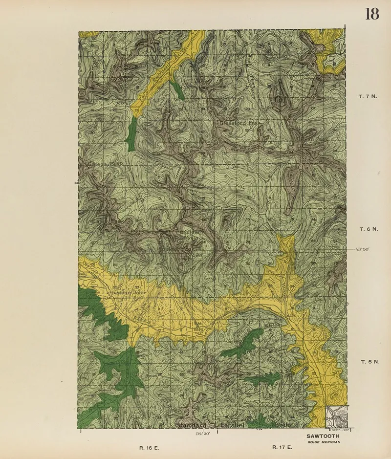 Forest Atlas Of The National Forests Of The United States Pl 18 by Gifford Pinchot - Canvas Print