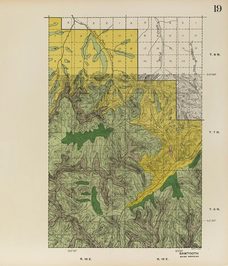 Forest Atlas Of The National Forests Of The United States Pl 19 by Gifford Pinchot - Canvas Print