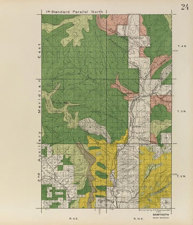 Forest Atlas Of The National Forests Of The United States Pl 24 by Gifford Pinchot - Canvas Print