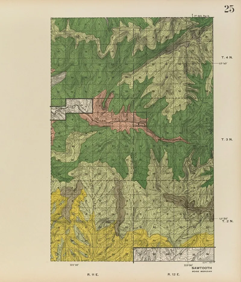 Forest Atlas Of The National Forests Of The United States Pl 25 by Gifford Pinchot - Canvas Print