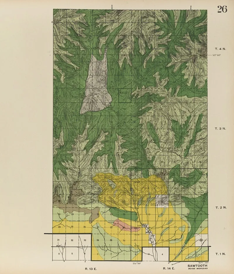 Forest Atlas Of The National Forests Of The United States Pl 26 by Gifford Pinchot - Canvas Print