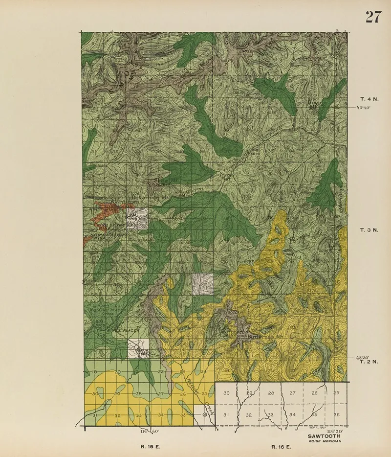Forest Atlas Of The National Forests Of The United States Pl 27 by Gifford Pinchot - Canvas Print