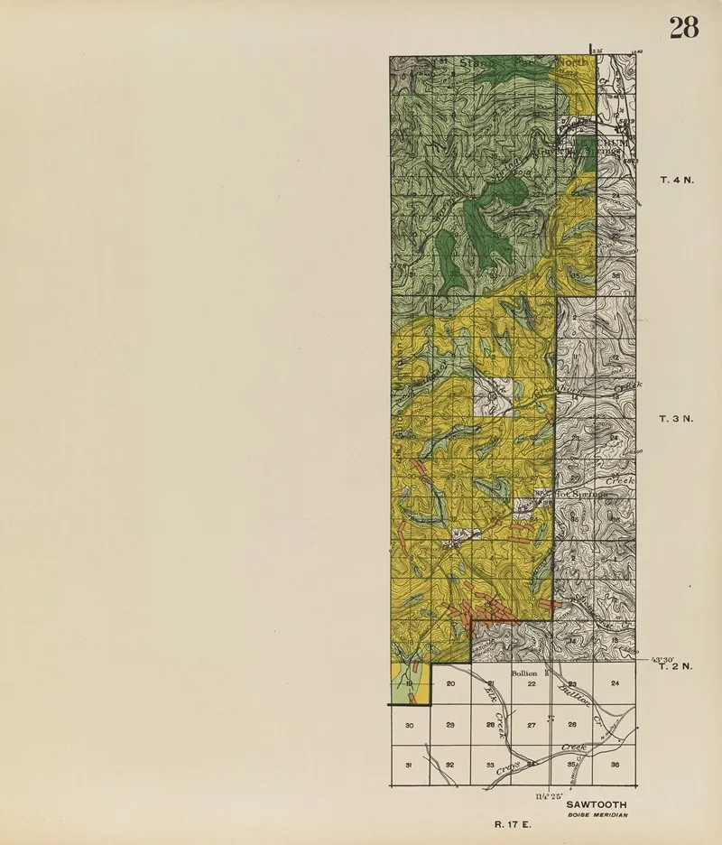 Forest Atlas Of The National Forests Of The United States Pl 28 by Gifford Pinchot - Canvas Print