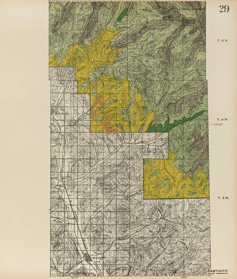 Forest Atlas Of The National Forests Of The United States Pl 29 by Gifford Pinchot - Canvas Print
