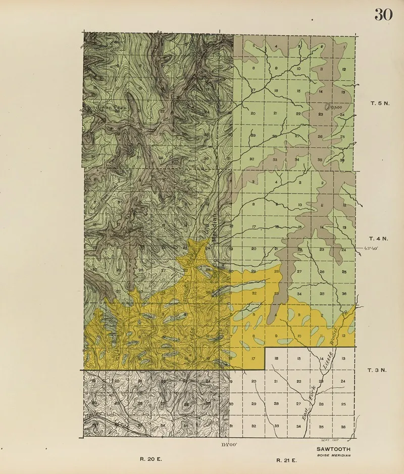 Forest Atlas Of The National Forests Of The United States Pl 30 by Gifford Pinchot - Canvas Print
