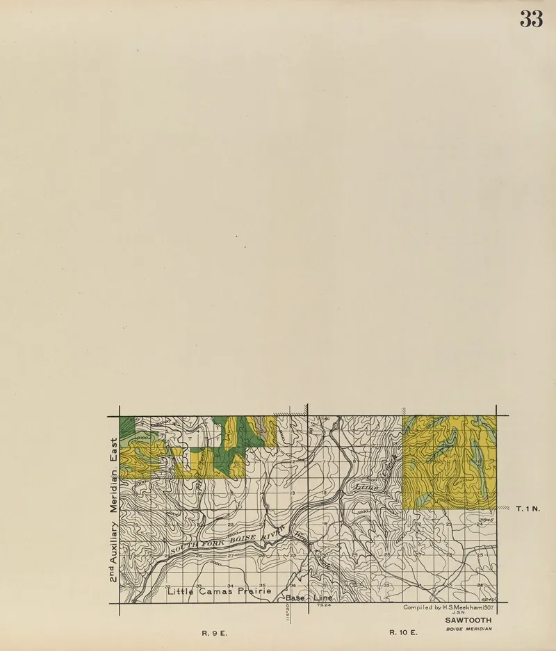 Forest Atlas Of The National Forests Of The United States Pl 33 by Gifford Pinchot - Canvas Print