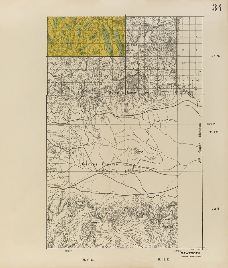 Forest Atlas Of The National Forests Of The United States Pl 34 by Gifford Pinchot - Canvas Print